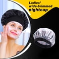 thumbnail image 3 of Capó de pelo de ancho de bronceado de bronceado bufanda bufanda para dormir gorra de moda softness sombrero turbans cabeza cubierta de pelo envolturas para las mujeres durmiendo gris flamingo Scienceny AP008211-20, 3 of 6