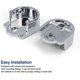 thumbnail image 2 of Pieces 25mm Rod Bracket, U Shaped Wardrobe Fixing, Zinc Alloy Round Wardrobe Tube, for Bathroom Wardrobe Bedroom Kitchen, 2 of 5
