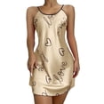 thumbnail image 1 of PEASKJP Pyjama Femme Décontracté Maxi Longue Chemise de Nuit, Kaki L, 1 of 5