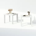 thumbnail image 6 of Furinno Classic Homey Square Nightstand, Bedside Tables, Set of 2, White, 6 of 6