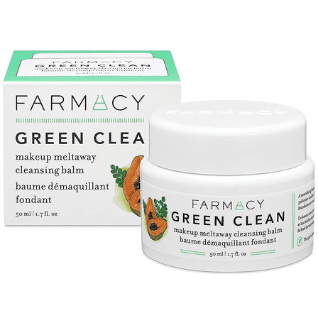Farmacy Makeup Remover Cleansing Balm - Green Clean Waterproof Oil Based Cleanser - 100ml / 3.4 oz