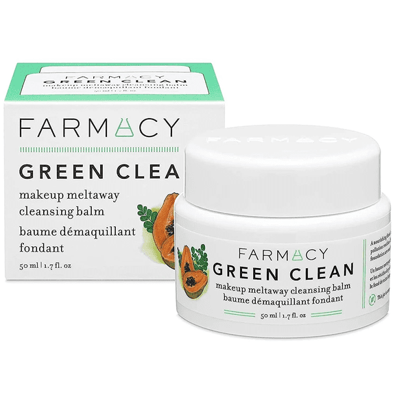 Farmacy Makeup Remover Cleansing Balm - Green Clean Waterproof Oil Based Cleanser - 100ml / 3.4 oz