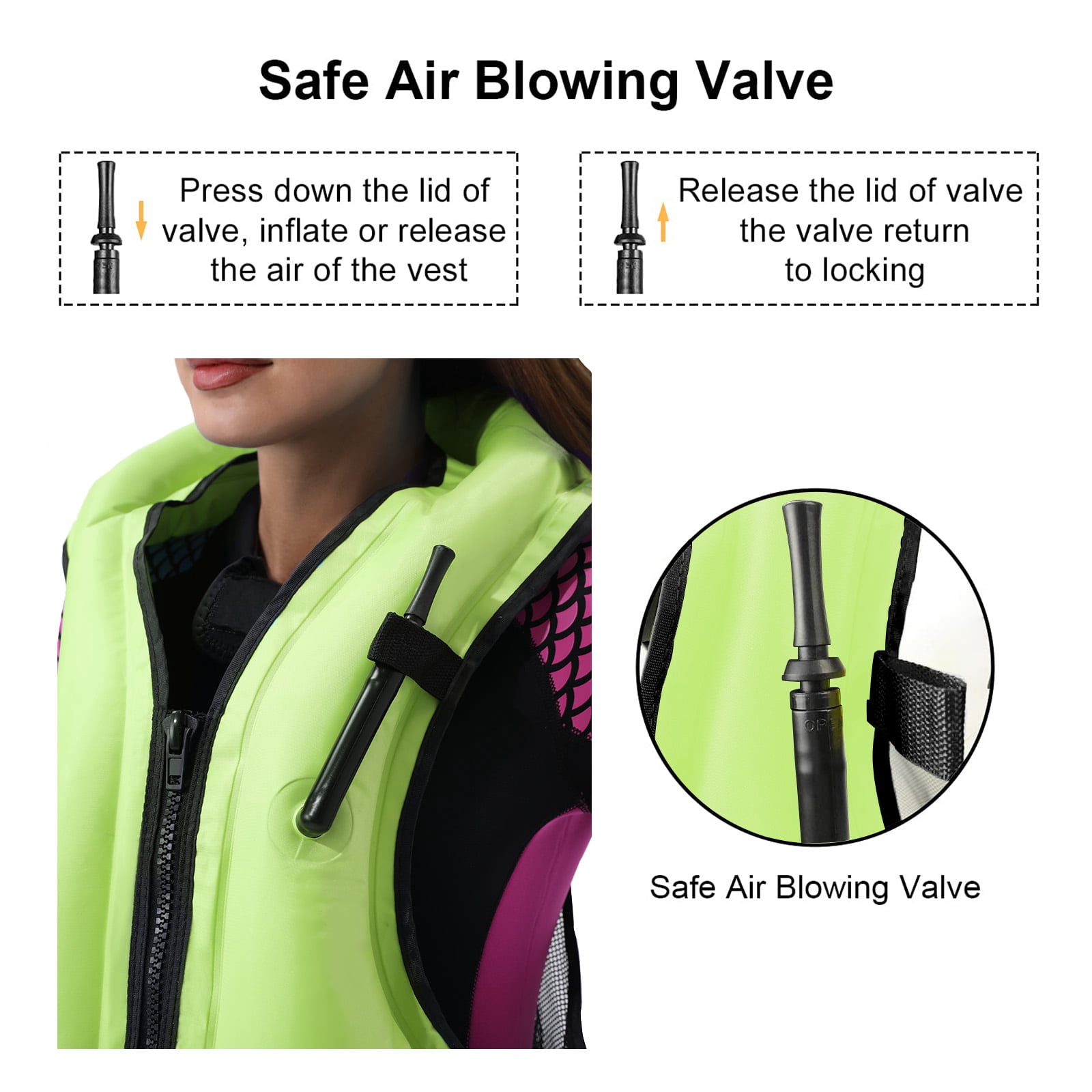 Adult Buoyancy Vest Life Jacket , High Buoyancy, Adjustable Straps, Lightweight Comfortable Quick-Drying Unisex for Boating Fishing Kayaking Swimming Water Sports, Orange