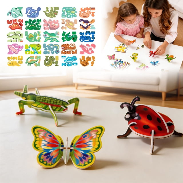 3D Puzzle For Kids And Adults Brain Teaser Educational Building For Family And Skill Development