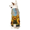 thumbnail image 1 of Fotbe Beautiful Golden Sunflower Field Sudadera con Estampado para Perros Pequeños – Suéter con Capucha para Mascotas, Tela Suave de Forro Polar con Bolsillo-X-Large, 1 of 7