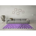 thumbnail image 3 of Ahgly Company Indoor Round Abstract Purple Contemporary Area Rugs, 3' Round, 3 of 4