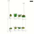 thumbnail image 1 of 1 Set, 2-Tier Acrylic Plant Shelves For Window Of Kitchen, Bedroom, Living Room, 15, 1 of 4