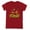 Cardinal, variant on JLA Flash Rough Distress Women's T Shirt, Royal, Large