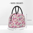 thumbnail image 2 of Yiaed Purple Watercolor Flowers Print Lunch Bag Adult Insulated Lunch Box, Leakproof Cooler Food Lunch Containers Reusable High Capacity Lunch Tote Bags-One Size, 2 of 6