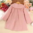 thumbnail image 3 of Vedolay Girls Tops Casual Toddler Girl's Winter Jacket Lapel Button Down Coat Warm Outerwear,Pink 18-24 Months, 3 of 5