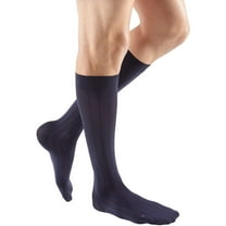 mediven for men classic 30-40 mmHg Calf High Closed Toe Compression Stockings, Navy, II-Tall