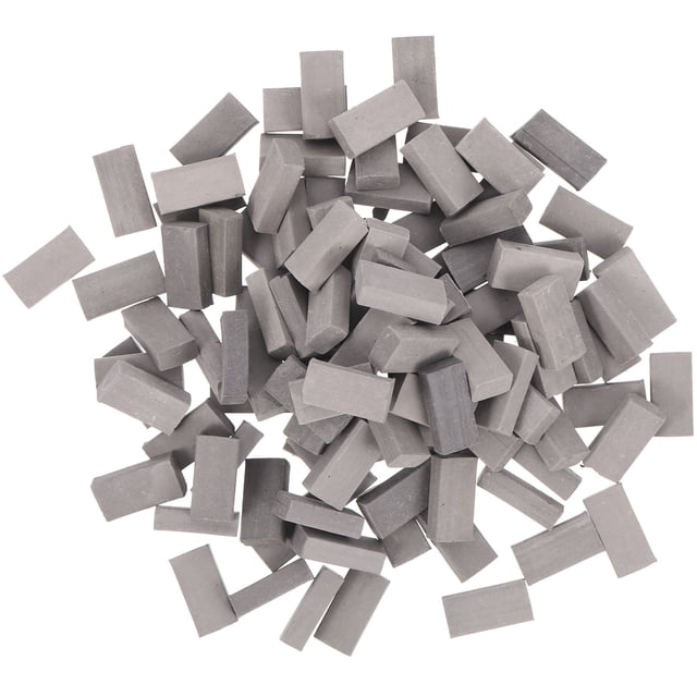 UPGRATOR 100Pcs Mini Blocks Grey Starch for DIY Micro Landscape and Friends Building Activities