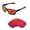 Red, variant on Walleva Purple Polarized Replacement Lenses For Oakley Jupiter Squared Sunglasses