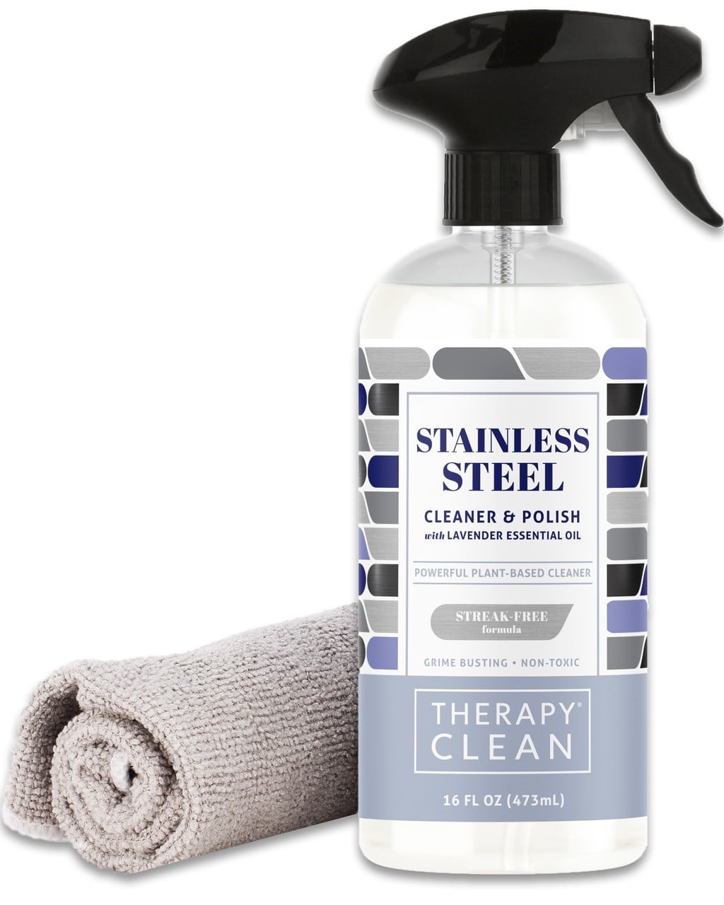 Therapy Premium Stainless Steel Cleaner & Polish - Includes Large Therapy Stainless Steel Cleaner & Polish