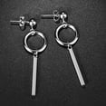 thumbnail image 2 of Pendientes de borla de acero inoxidable jinwen Larga para hombre, 2 of 8