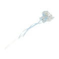 thumbnail image 4 of Unique Bargains 1 Pc Claw Clip Fashion Scalloped Ribbon Hair Clip Blue, 4 of 5