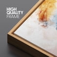 thumbnail image 4 of PixonSign Framed Canvas Print Wall Art Set Cloud Inspired Smeared Brushstrokes Geometric Shapes Illustrations Modern Art Contemporary Colorful for Living Room, Bedroom, Office - 24"x36"x2 NATURAL, 4 of 5