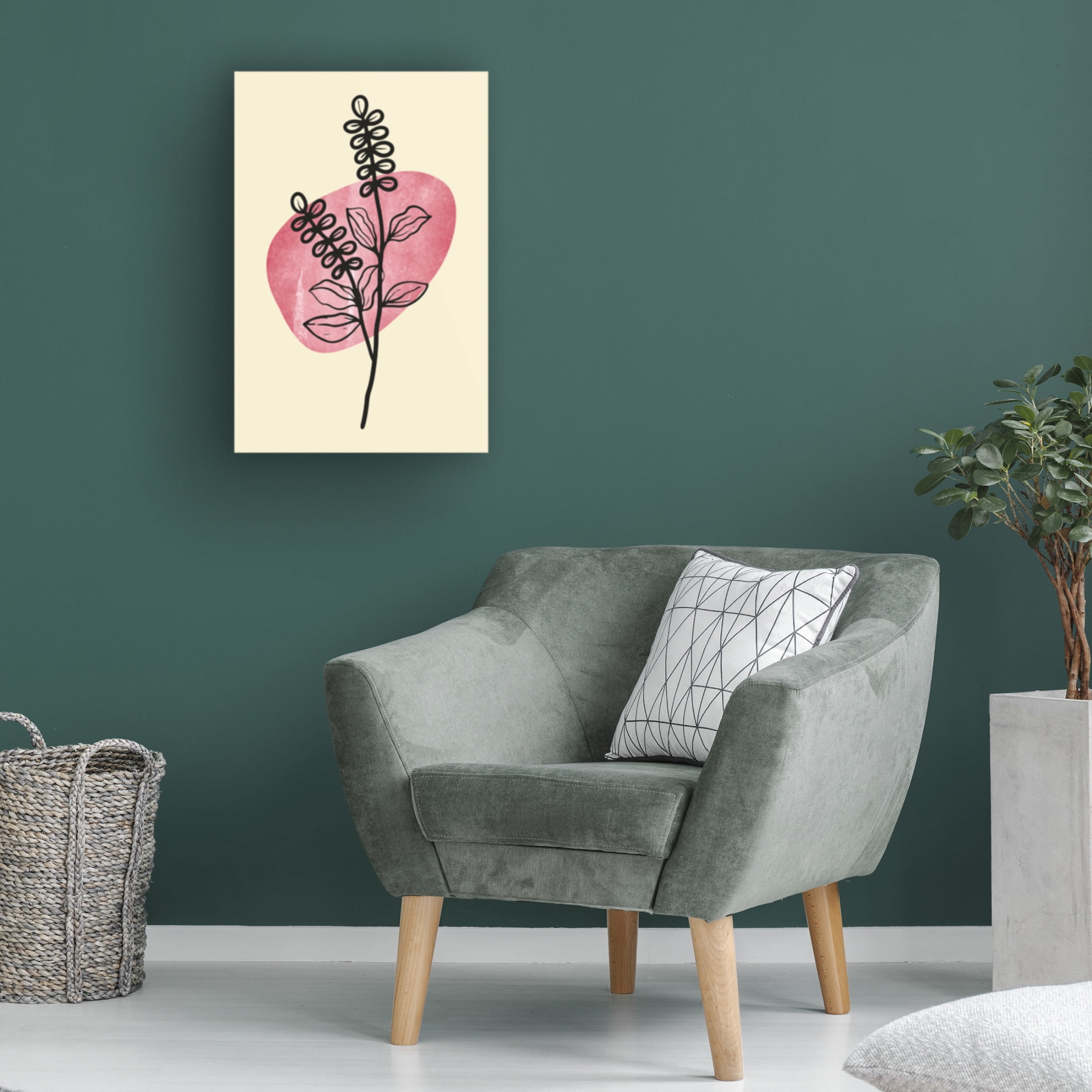 Trademark Fine Art jay stanley  Minimal Flower Expression 2 Canvas Wall Art
