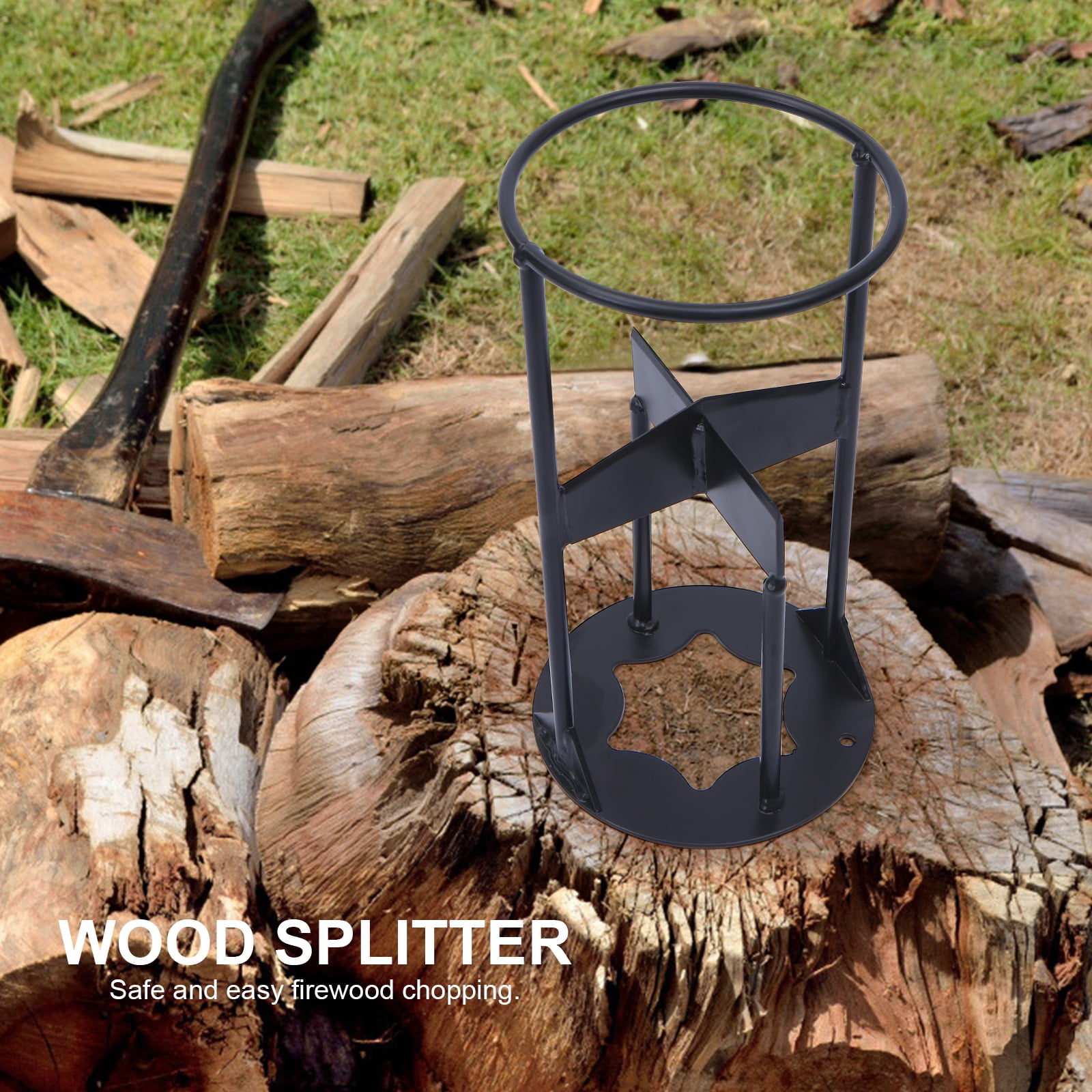 PAULINN Kindling Splitter, Manual Log Wood Splitting Firewood Cracker Use  Less Force Than Axe, Log Cutter Chopping Tool Heavy Duty, for Fireplace