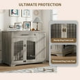 thumbnail image 3 of Danolapsi Furniture Style Dog Crate for Large Dogs, 44 Inch Heavy Duty Wooden Dog Kennel Furniture with Drawer & Side Storage and Bulit-in Feeding Station, 3 of 7