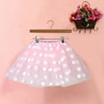 thumbnail image 4 of JGGSPWM Womens Tulle Polka Dot Mini Skirt Layered Design Elastic Waist Fashion Pleated Gauze Short Dancing Skirt Gauze Dress Pink Free Size, 4 of 4