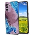 thumbnail image 1 of Compatible with Samsung Galaxy S21 Phone Case, Blue-Marble-51 Case Silicone Protective for Teen Girl Boy Case for Samsung Galaxy S21, 1 of 1