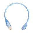 thumbnail image 3 of Cable de extensión USB 2.0 alto transparente 0.3 metros perfke Cable de extensión estándar, 3 of 8