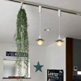 thumbnail image 5 of FSLiving Adjustable Height J-Type Track Pendangt Light with E26 Silver Socket Retro Decoration Industrial Factory Black Lamp for Kitchen Island Bar Sink,Customizable - 3 Lights, 5 of 7