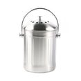 thumbnail image 1 of Odorless Stainless Steel Compost Bucket for Kitchen - Kitchen Compost Bin - Includes Spare Charcoal Filters，30*18cm, 1 of 4