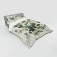 thumbnail image 2 of Ambesonne Eucalyptus Leaves Bedding Set 4 Pcs, Botanical Art, Queen, Sage Green Off White, 2 of 2
