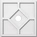 thumbnail image 3 of Ekena Millwork CMP12EY-02000 12 Po OD x 2 Po ID Carré Embry Architecture Grade PVC Contemporain Médaillon de Plafond, 3 of 4
