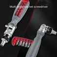 thumbnail image 2 of Milue Multi Angle Ratchet Screwdriver with 10 Bits Magnetic Screwdriver Repair Tool, 2 of 16
