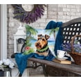 thumbnail image 4 of Welsh Terrier Luau Throw Pillow 18 in x 18 in, 4 of 5