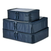 Protege 3-Piece Durable Packing Cubes Set with Mesh, Blue