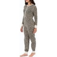 thumbnail image 4 of Fruit of the Loom womens Micro Waffle Premium Thermal Union Suit - Animal Print, 4 of 5