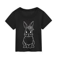 thumbnail image 3 of TZEWGL T-Shirts For Child Bunny Cute Bunny Rabbit Graphic Short Sleeve Clothes For Girls Boys size 4-5T, 3 of 4