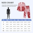 thumbnail image 4 of Lsque Striped Meat Pattern Long Sleeve Pajama Set for Men - Soft 2-Piece Sleepwear and Loungewear Set with Pockets, Comfy Nightwear-Medium, 4 of 7