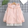 thumbnail image 4 of YunPes Girls Hooded Jacket Ruffle Lace Trim Zip-Up Windbreaker Coat Mesh Inner Lightweight Cozy Fall Cute Outerwear for Kids, 4 of 6