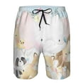 thumbnail image 4 of Kdxio Cute Animals Pattern Mens Casual Shorts - Drawstring Summer Beach Sports Shorts for Men, 4 of 9