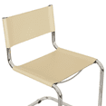 thumbnail image 3 of Breuer Chair Company Mart Stam Cantilever Side Chair w/ Chrome Steel Frame & Creme Bonded Leather by Furnish Theory, 3 of 7