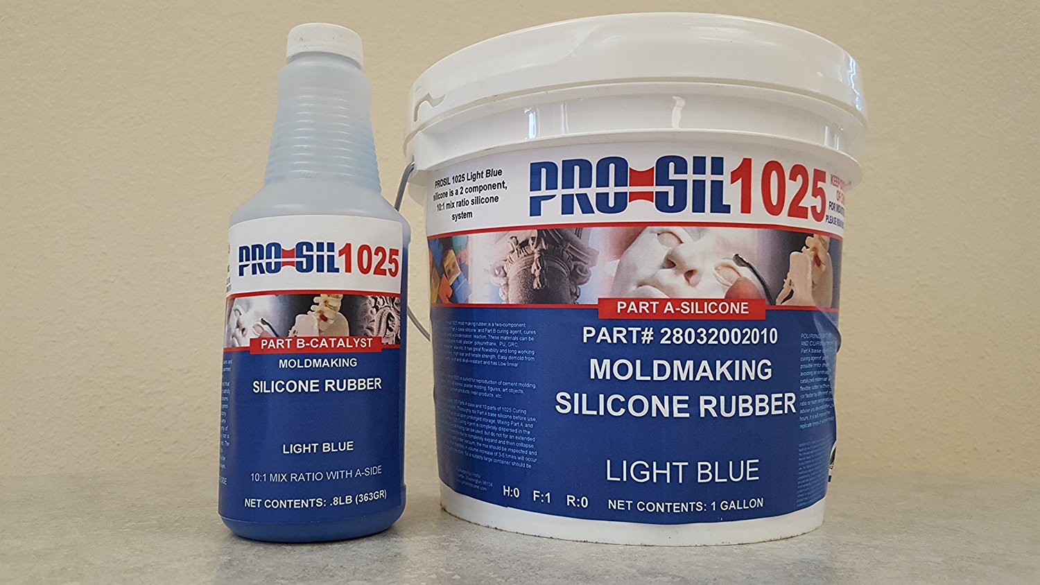 ProSIl 1025 RTV Silicone Mold Making Rubber Kit (Gallon)