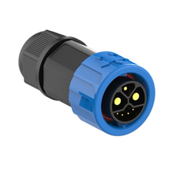 M23 IP67 Male Female 2 1 plus 5 Battery Connector, Motorcycle Charger Socket