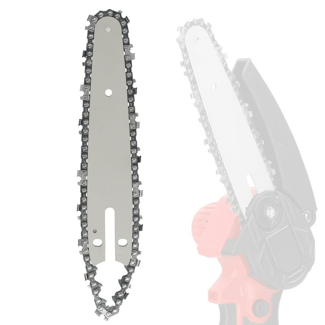 Lithium Chainsaw Chain and Guide Plate Set Electric Chain Saws Guide Bar Sawchain Kit Wood Cutting Power Tool Replacement Accessory