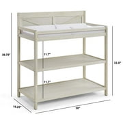 Suite Bebe Barnside Changing Table in Vintage Chestnut