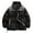 A-Black, variant on Men's Color Contrast Patchwork Standing Collar Padded Jacket Men's Winter Thick Warm Couple Loose Padded Jacket Mens Insulated Jacket Bagatelle Jacket Suede