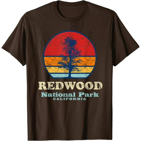 Vintage Redwood California National Park Unisex T-Shirt for Men Women Kids Toddler