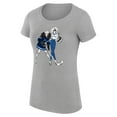 thumbnail image 2 of Women's G-III 4Her by Carl Banks Heather Gray St. Louis Blues Super-Slim Fit Lightweight Hockey Girls T-Shirt, 2 of 3