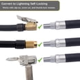 thumbnail image 3 of Jaco Lightning L2X Extensión De Manguera De Inflado De Neumáticos Boquilla Autoblocante | Adaptador Patentado De Manguera De Aire Con Bloqueo Para Bombas De Neumáticos (Flujo Abierto), 3 of 8