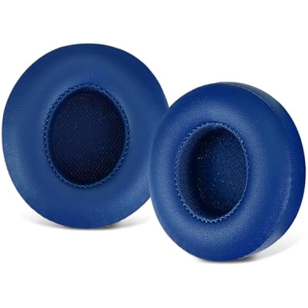 wonima02 Ear Pads, Replacement Earpads Compatible for Beats Solo 2.0/3.0 Wireless Headphones,Ear Cushions with Noise Isolation Memory Foam,Soft Protein Leather(Blue)