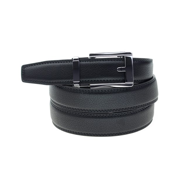 NYFASHION101 Men's Genuine Leather CutToFit Dress Belt with Automatic